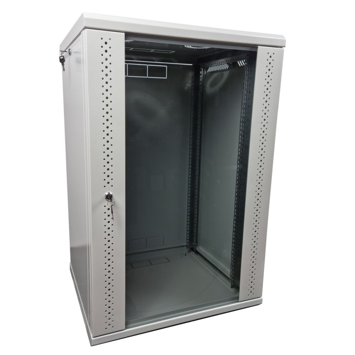 Серверна шафа EServer 18U Gray 600х500х907 скло, (ES-Е1850G)
