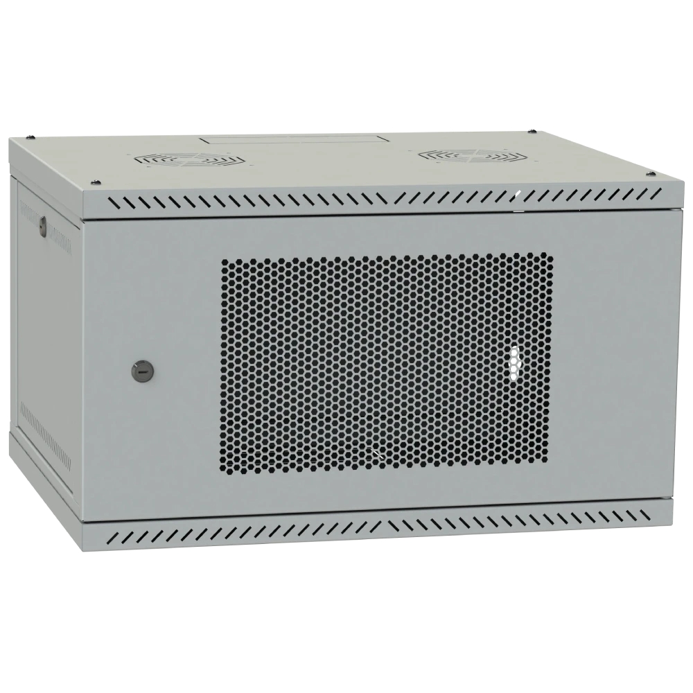Серверна шафа IPCOM 4U 600x600 двері перфорація Gray