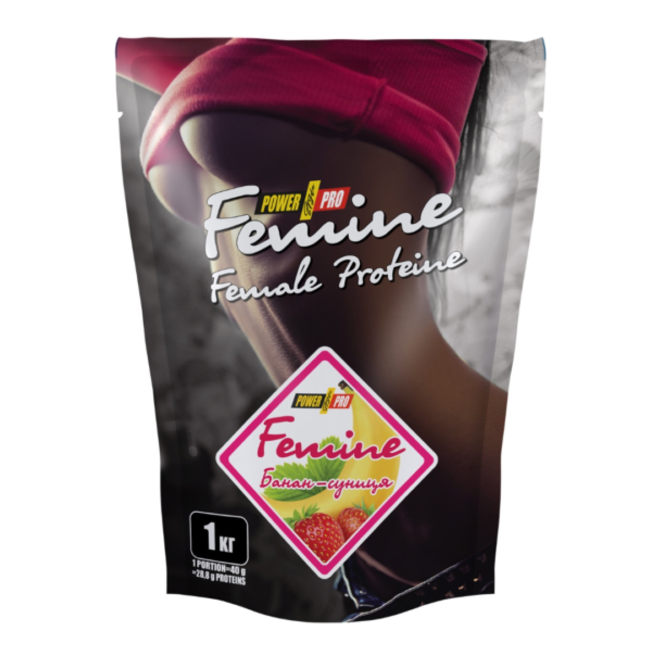 Протеїн Power Pro Femine Protein - 1000g Strawberry cream (2023-10-6103) Power Pro - купити в Україні