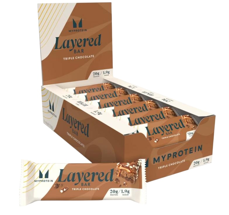 Протеїновий батончик Myprotein Layered Bar - 12x60g Triple Chocolate Fudge (2022-09-0758)