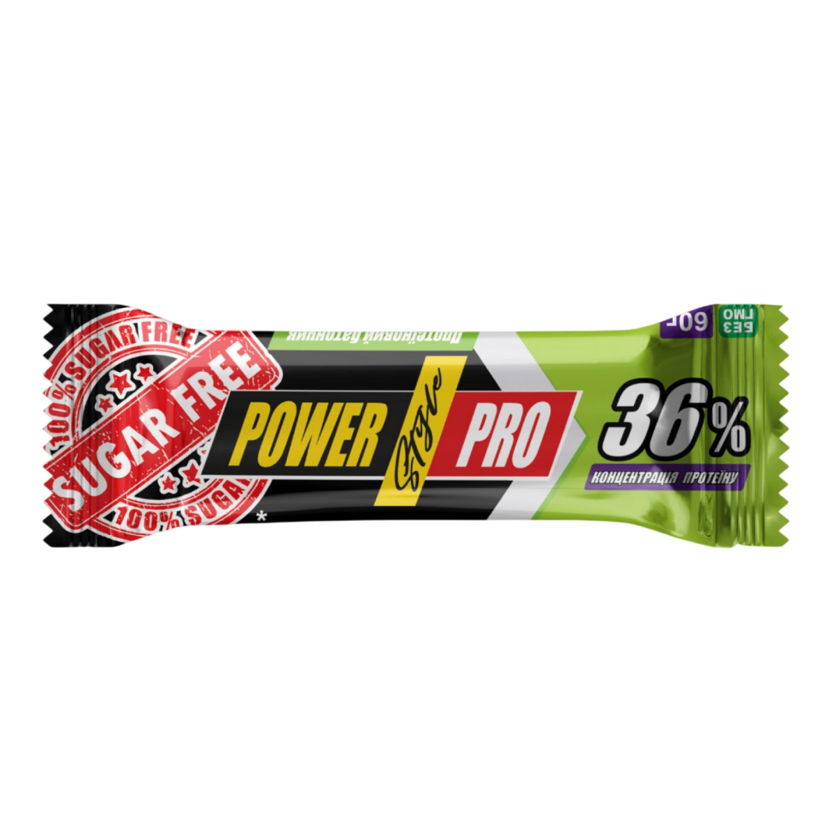 Протеїновий батончик Power Pro Protein Bar 36% - 20x60g Nuts without sugar (2022-09-0188) Power Pro - купити в Україні