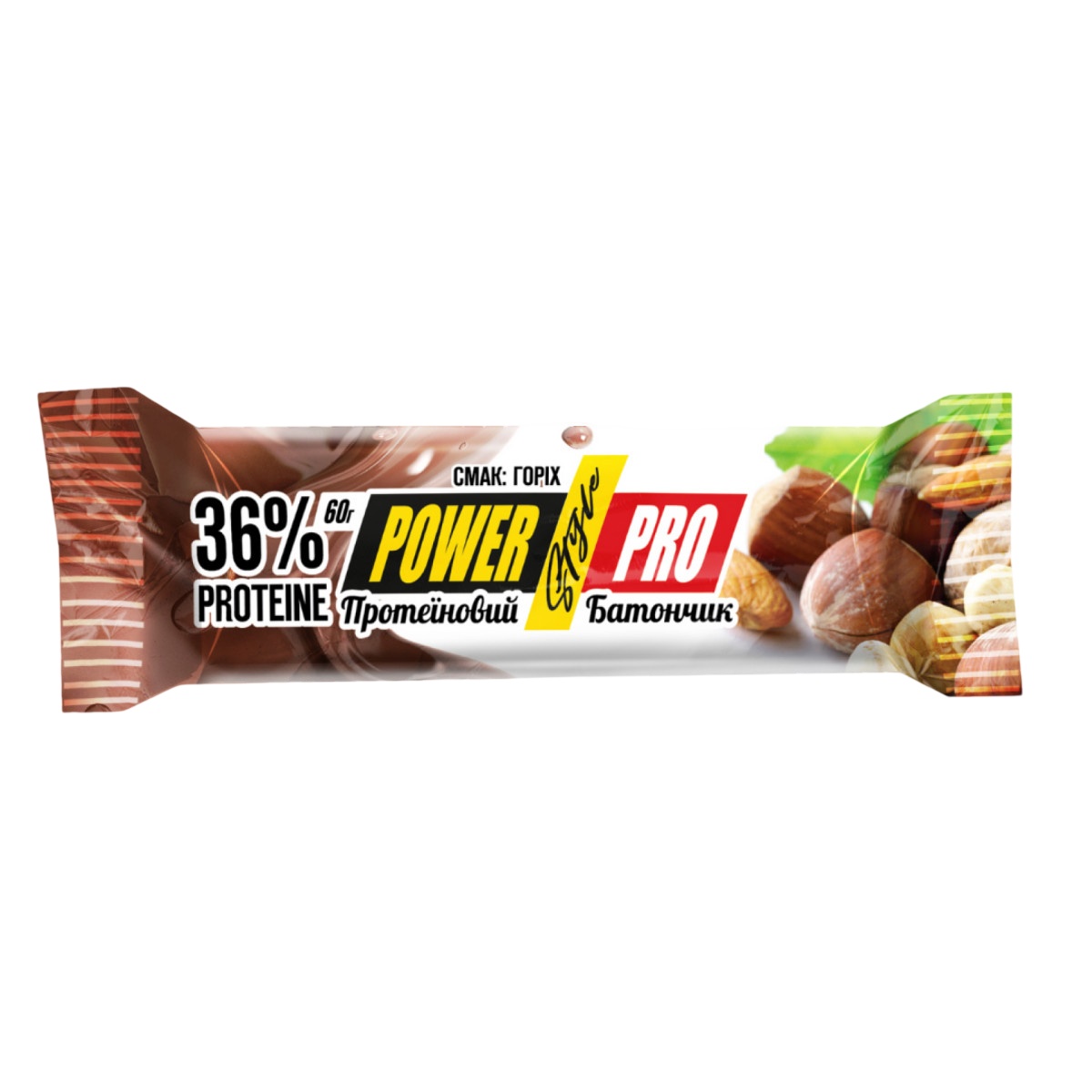 Протеїновий батончик Power Pro Protein Bar Nutella 36% - 20x60g Nut (100-46-0594470-20) Power Pro - купити в Україні