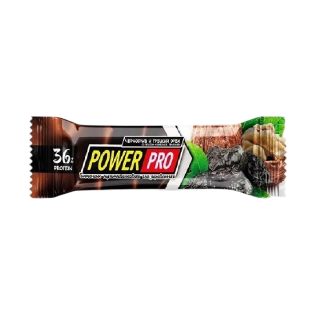 Протеїновий батончик Power Pro Protein Bar Nutella 36% - 20x60g Prunes and Nuts (100-20-4641172-20) Power Pro - купити в Україні