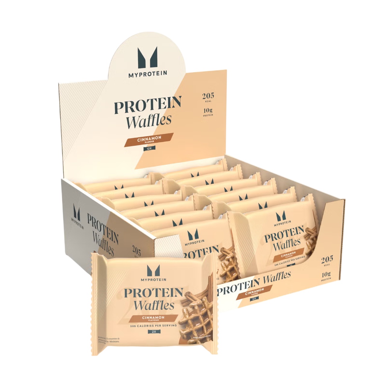 Протеїнова вафля Myprotein Protein Waffles - 12x50g Cinnamon (2023-10-7526)