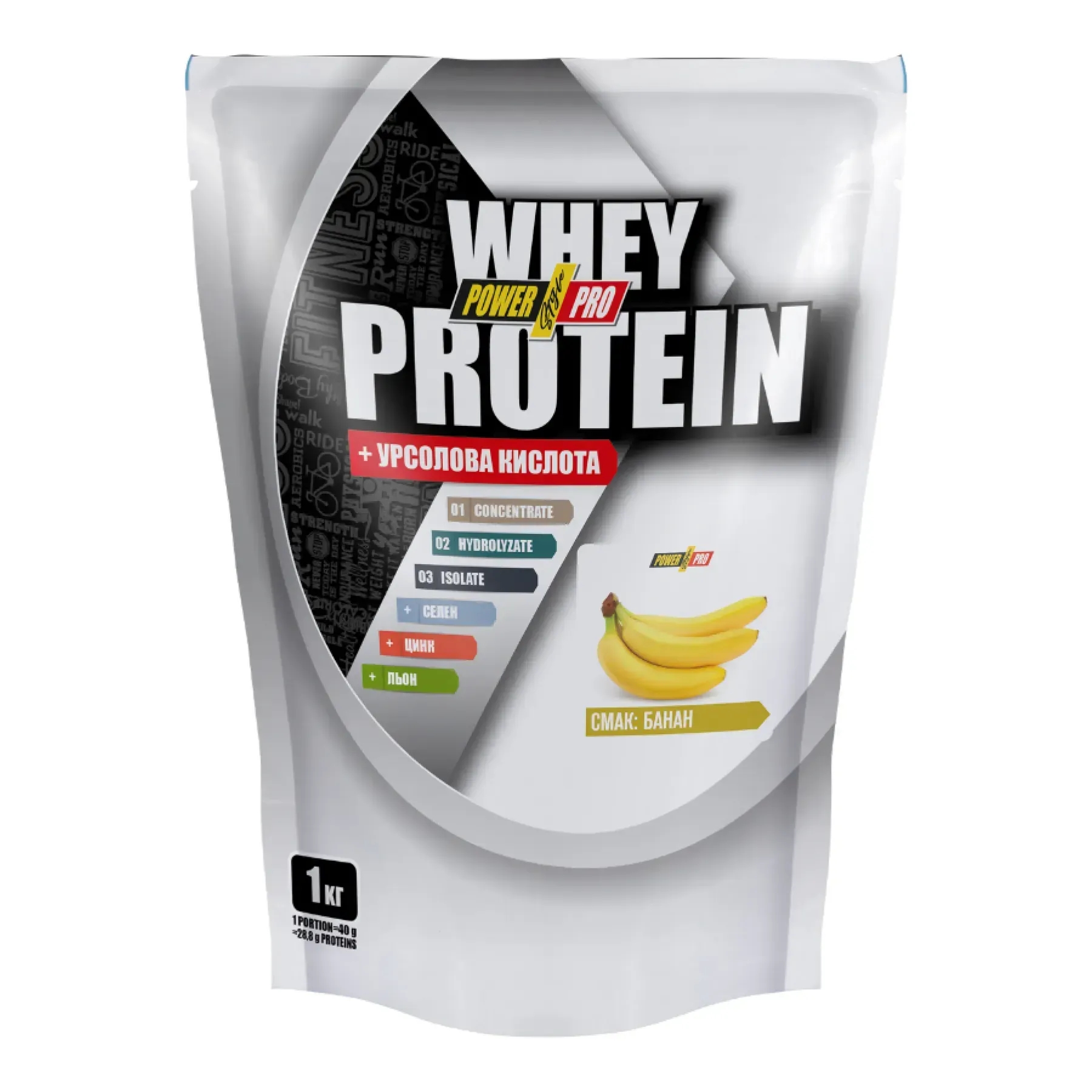 Протеїн Power Pro Whey Protein - 1000g Banana (2022-10-2517) Power Pro - купити в Україні