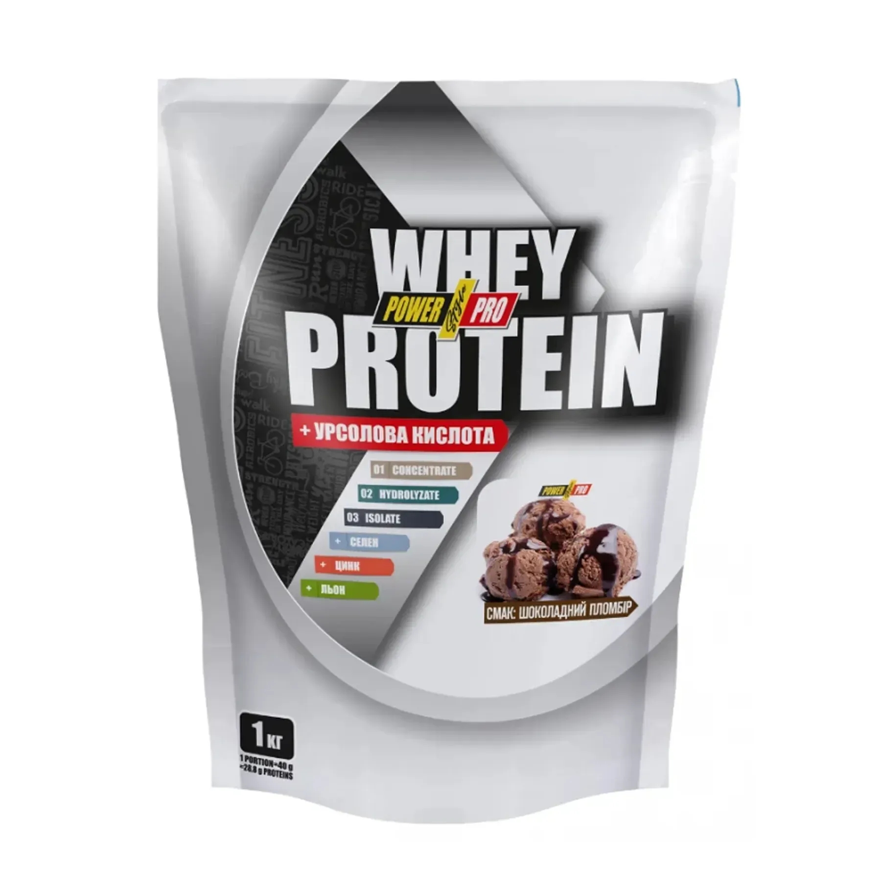 Протеїн Power Pro Whey Protein - 1000g Chocolate Ice Cream (2023-10-5824) Power Pro - купити в Україні