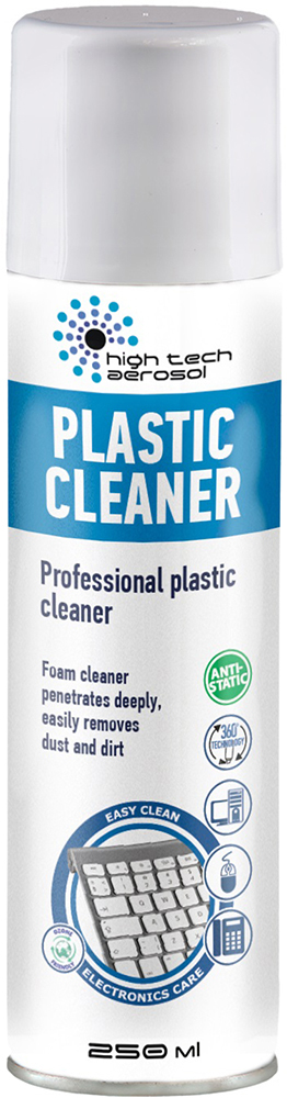Піна-очисник High Tech Aerosol HTA Plastic Cleaner 250 мл (06011) для пластику