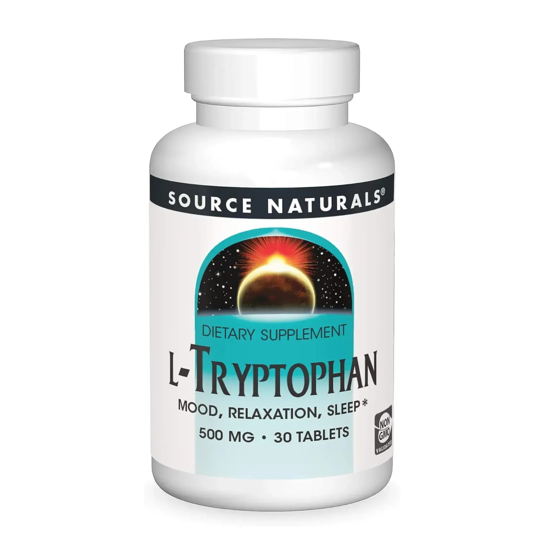 Source Naturals L-Tryptophan 500 mg - 30 tabs (2023-10-6163)