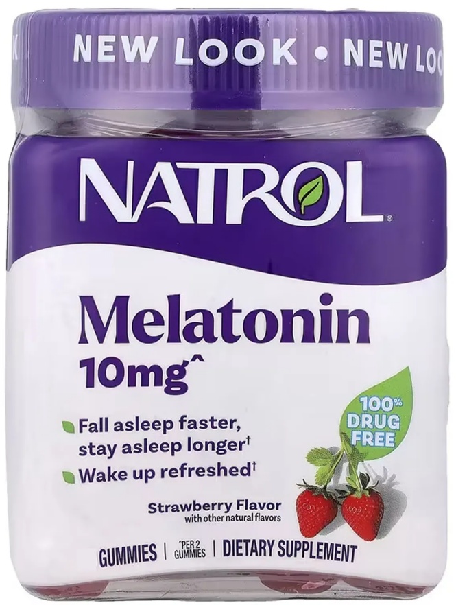 Natrol Melatonin 10mg - 60 gummies (2023-10-6225) Natrol - купити в Україні