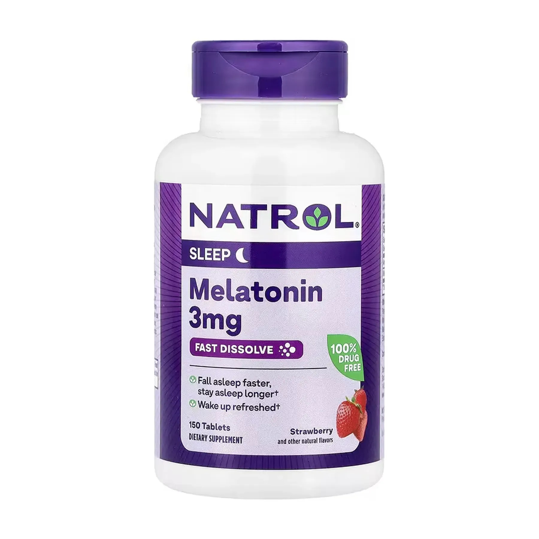 Natrol Melatonin 3mg - 150 tabs (2023-10-6228) Natrol - купити в Україні