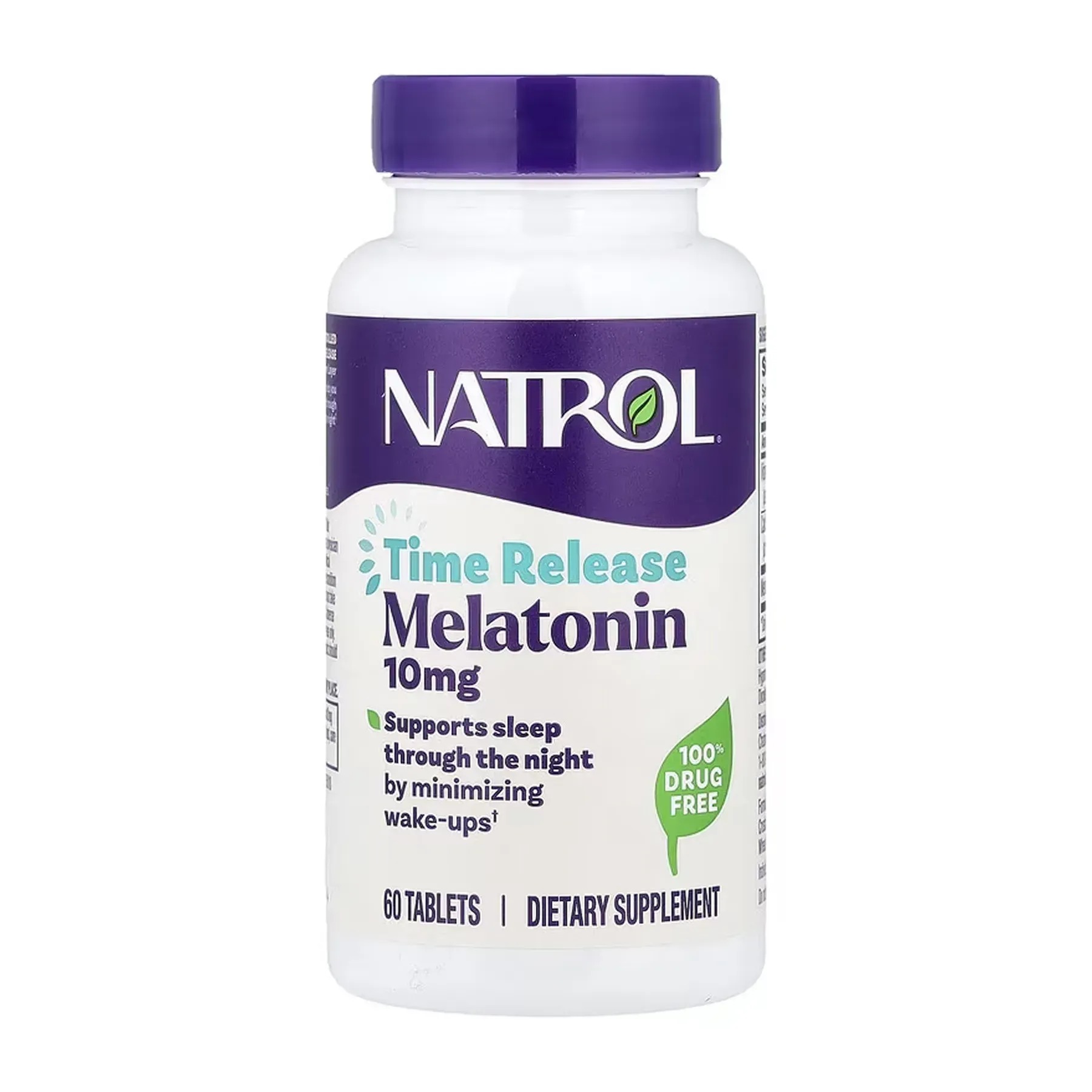 Natrol Time Release Melatonin 10mg - 60 tab (100-13-0525184-20) Natrol - купити в Україні