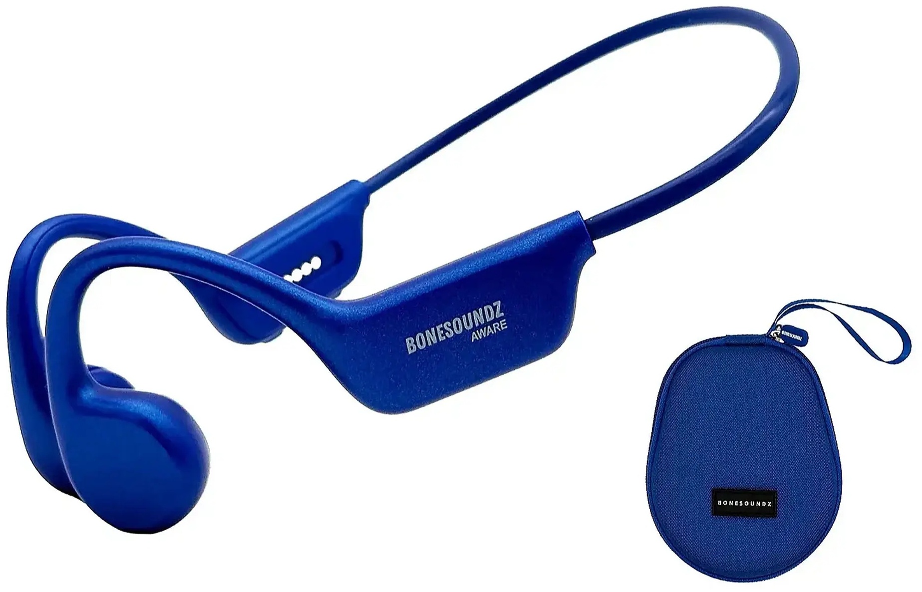 Bluetooth-гарнітура Bonesoundz AWARE Bone Conduction with IPX8 w/Led light Blue