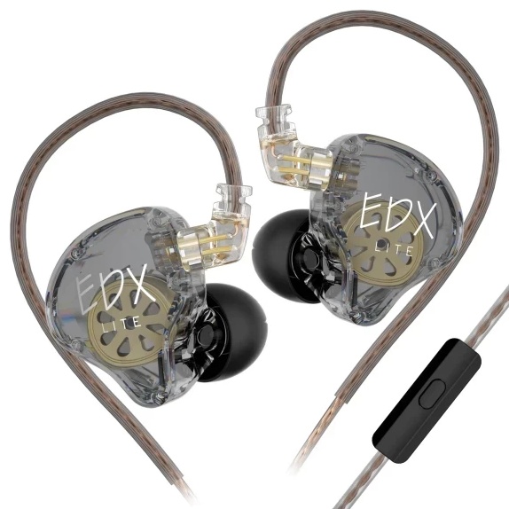 Дротові навушники Knowledge Zenith EDX Lite MIC Gray