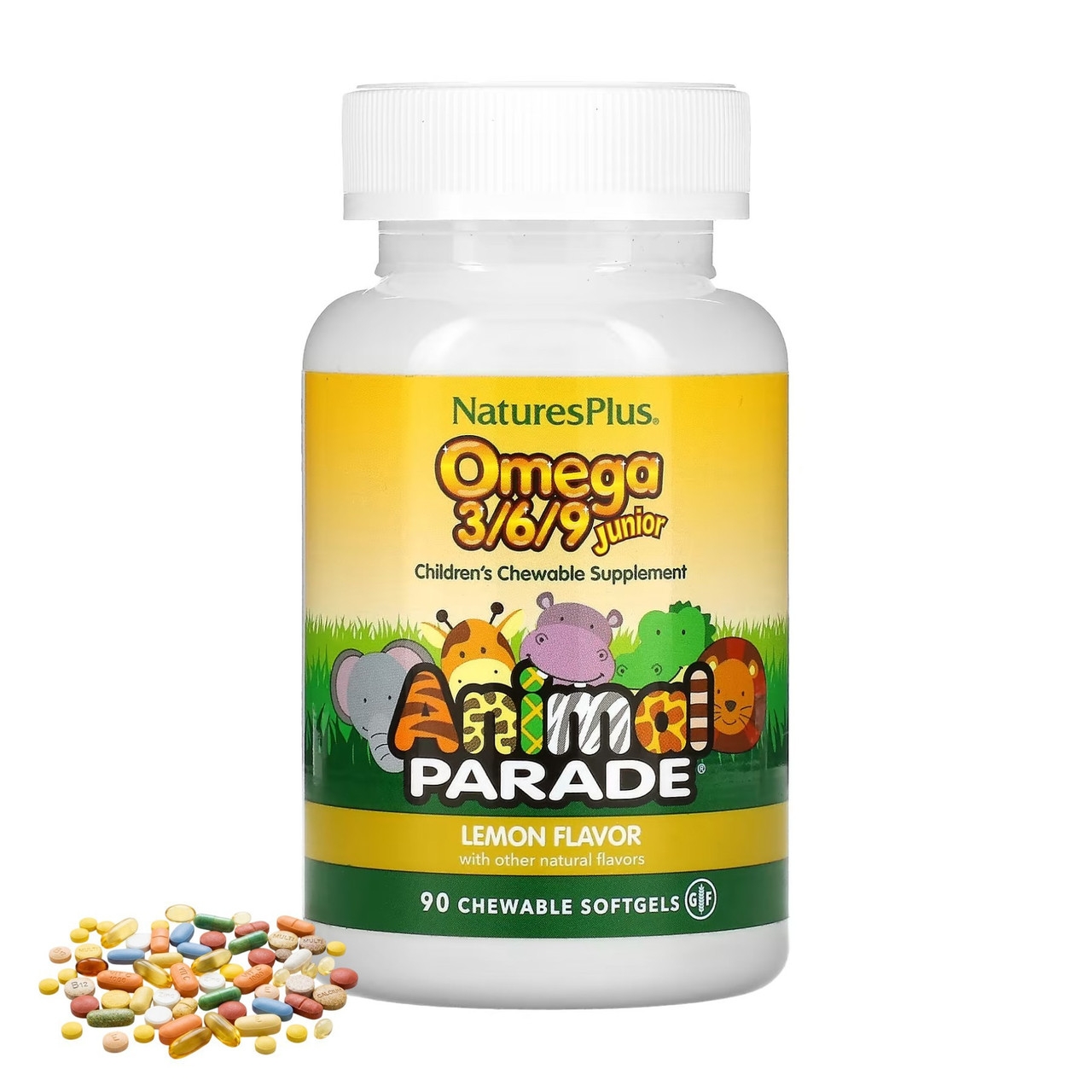Омега Natures Plus Kids Omega 3 6 9 - 90 softgels (2023-10-2370) Nature's Plus - купити в Україні