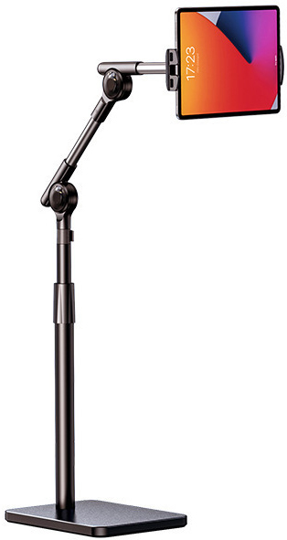 Тримач-підставка для телефона Rtako LD052 1.4M Three-axis Turbine Self-locking Lazy Bracket Black (6930539533615)