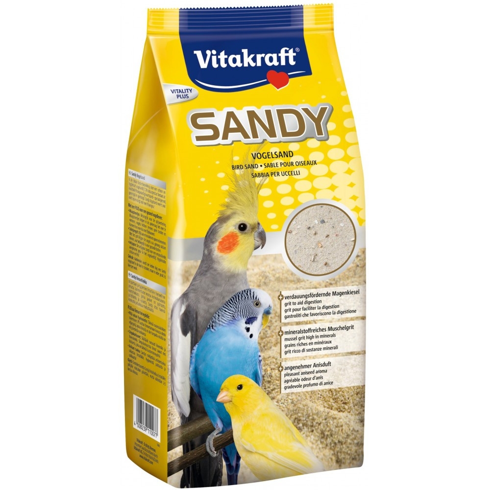 Наповнювач Vitakraft Sandy для кліток птахів пісок 2,5 кг (15523-11007)
