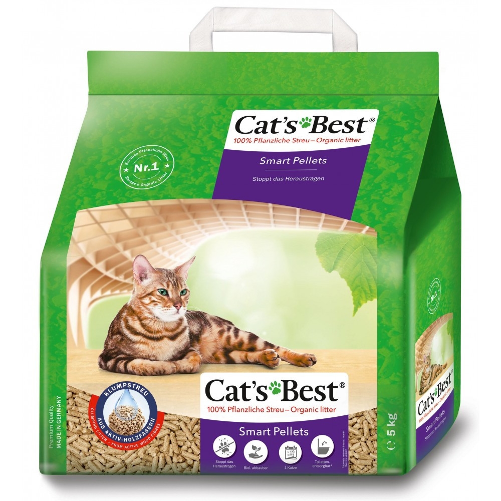 Наповнювач Cats Best для котячого туалету Smart Pellets деревний 10 л / 5 кг (JRS300088/0885)