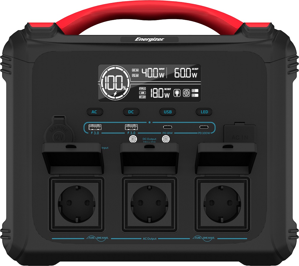 Зарядна станція Energizer PPS1100W2F Black