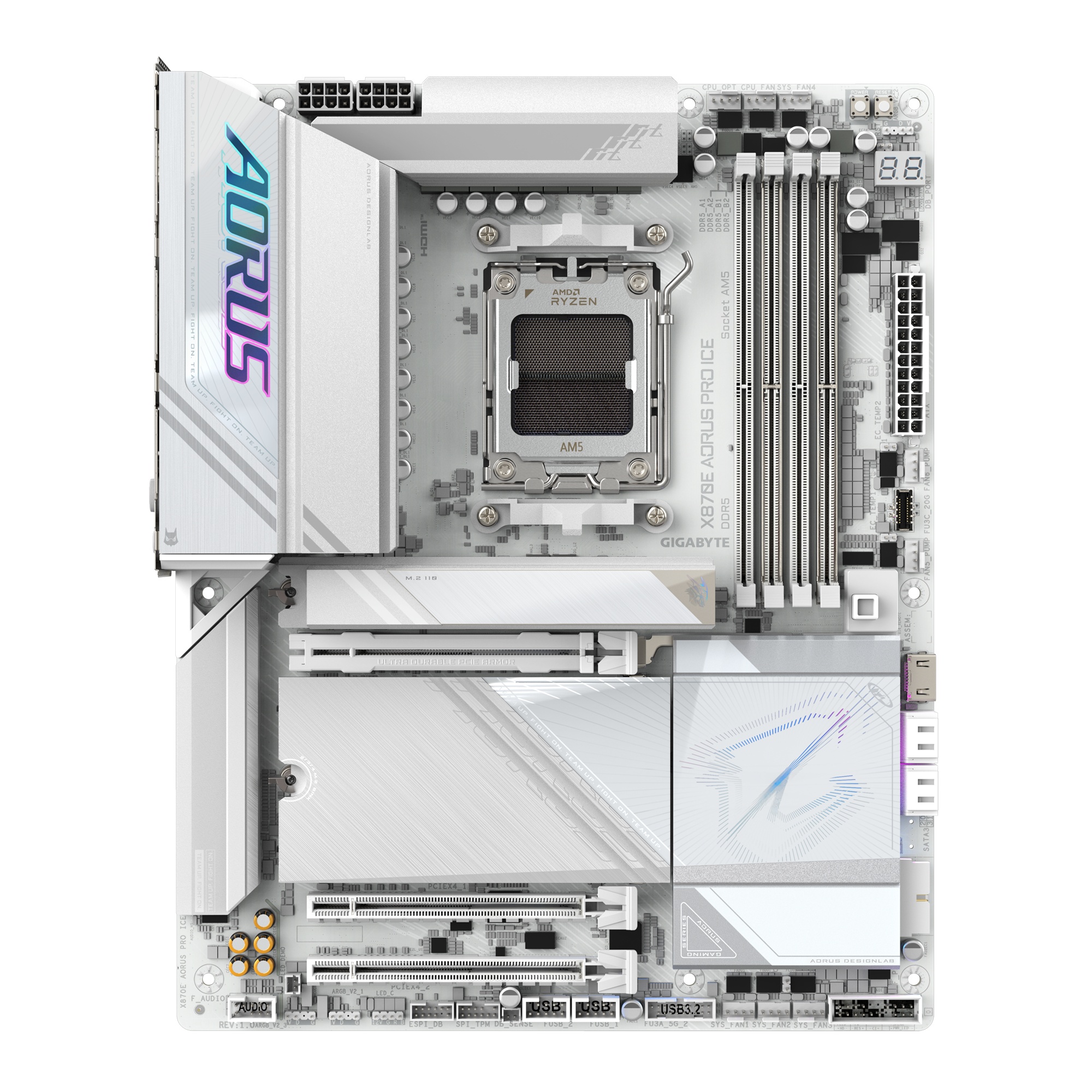 Материнська плата Gigabyte X870E AORUS PRO Ice