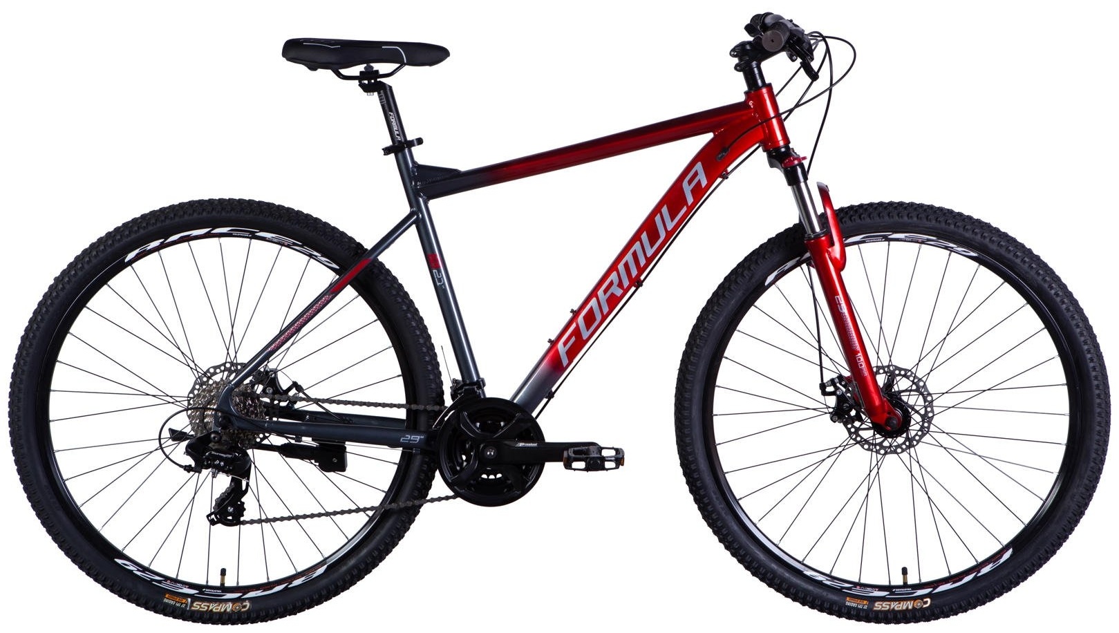 Велосипед Formula AL 29 F-1 DD CS рама-21 2026 Red Gray (OPS-FR-29-437)