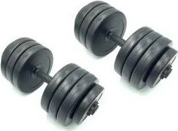 Гантель Newt Rock Pro 19 кг 2 шт. Black набірні (NE-PL-G-019-2)