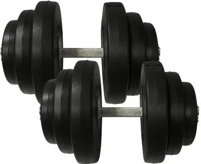 Гантель Newt Rock Pro-R 19.5 кг 2 шт. Black набірні (NE-PL-R-019-2)