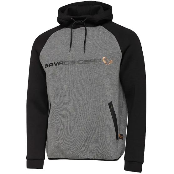 Реглан Savage Gear Tec-Foam Hoodie XL Dark Grey Melange (76696)