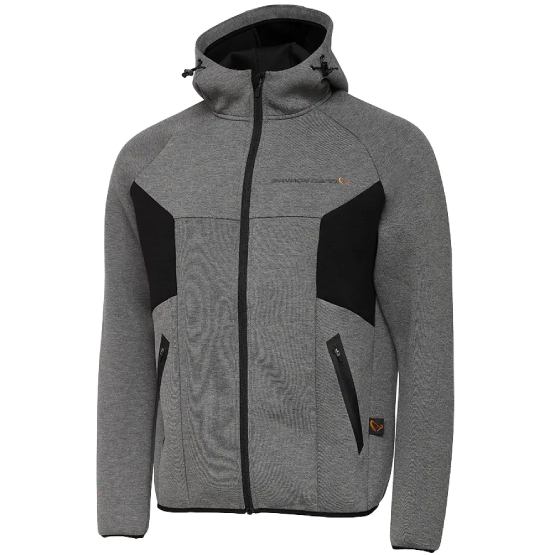 Реглан Savage Gear Tec-Foam Zip Hoodie XXL Dark Grey Melange (76589)