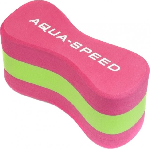 Колобашка для плавання Aqua Speed JUNIOR 3 LAYERS PULLBUOY 6779 20x8x10cм Pink Green (149-03) Aqua Speed - купити в Україні