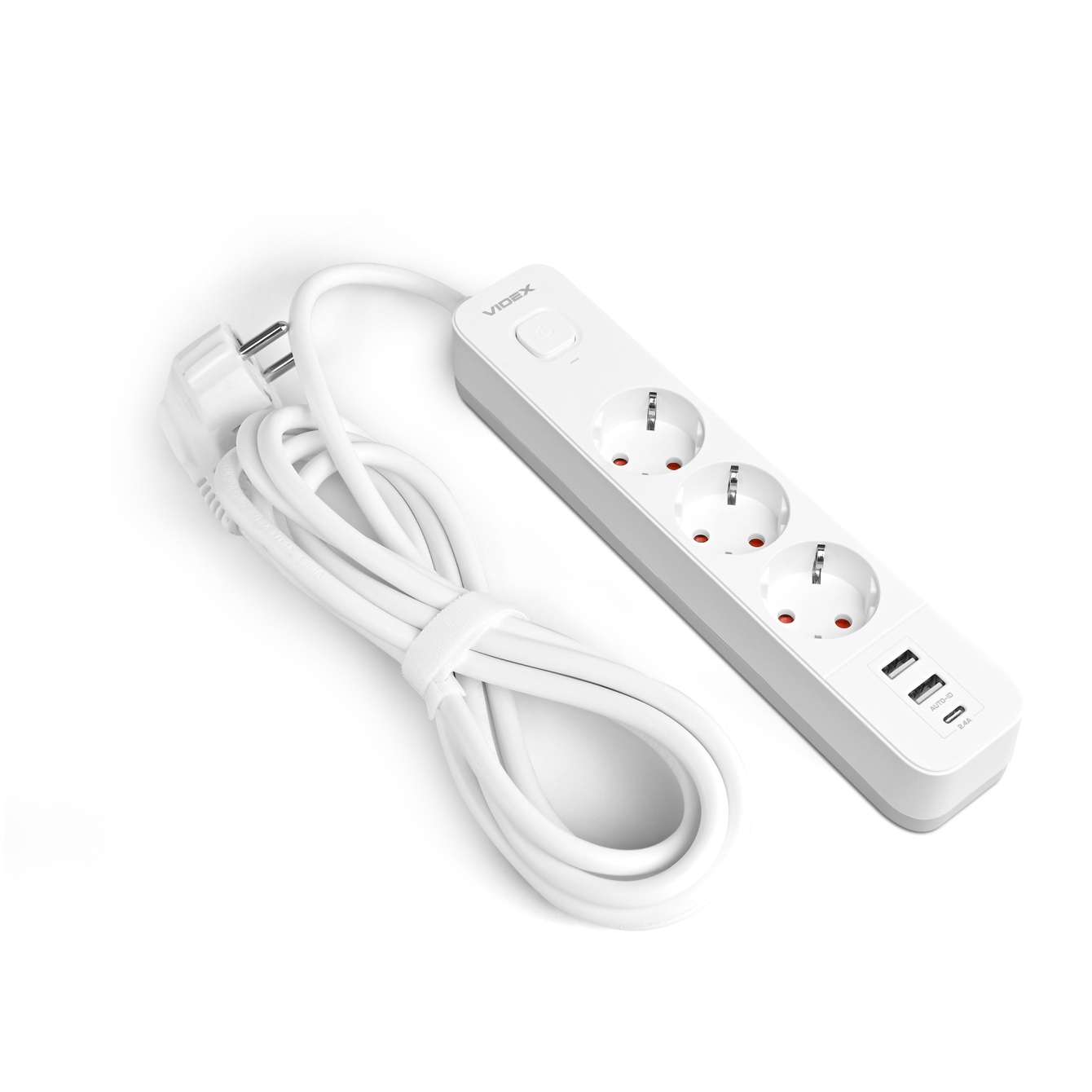 Мережевий фільтр Videx VF-PD33G2U1C-W White
