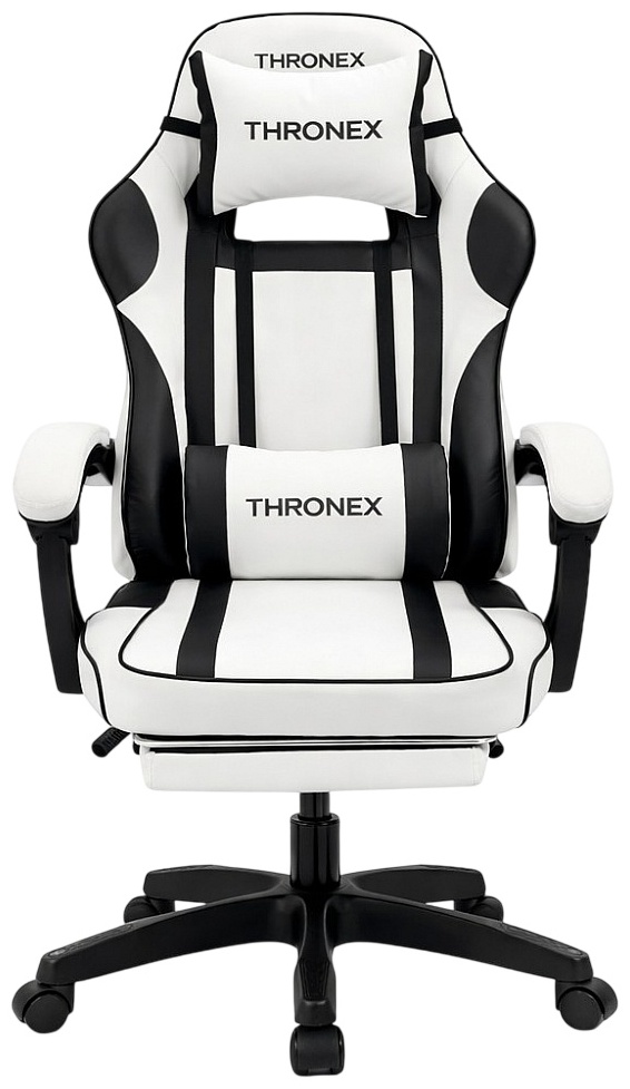 Ігрове крісло ThroneX PVC 002 Black White