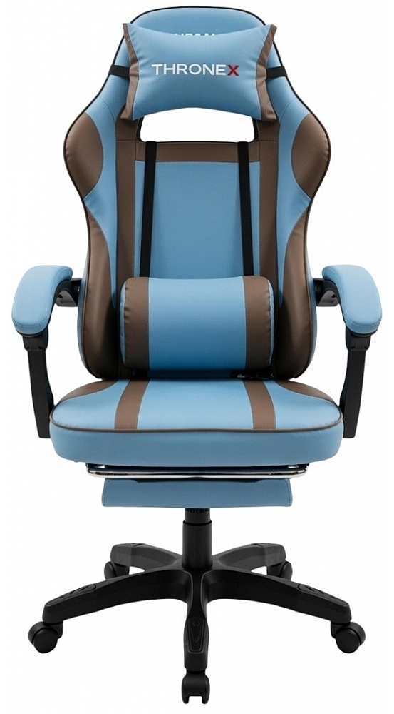 Ігрове крісло ThroneX PVC 007 Blue Brown