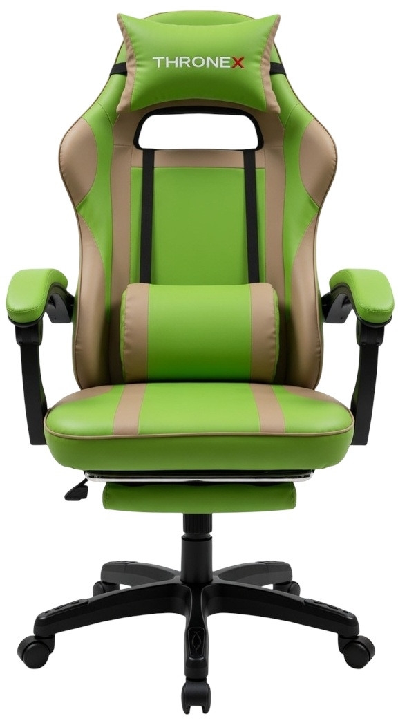 Ігрове крісло ThroneX PVC 004 Beige Green