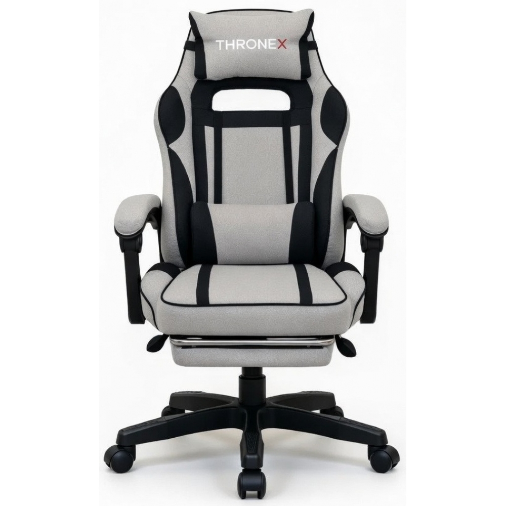 Ігрове крісло ThroneX linen 001 Black Gray