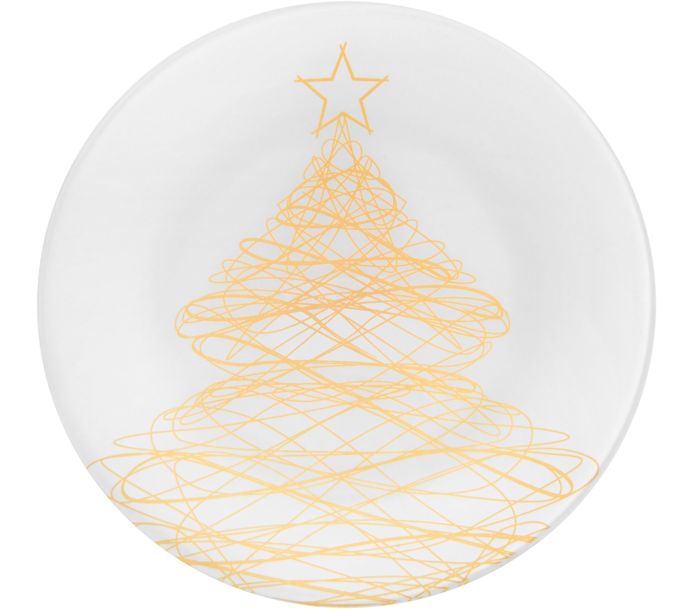 Тарілка VIVA NY TREE GOLD/25 см (S3010-2)