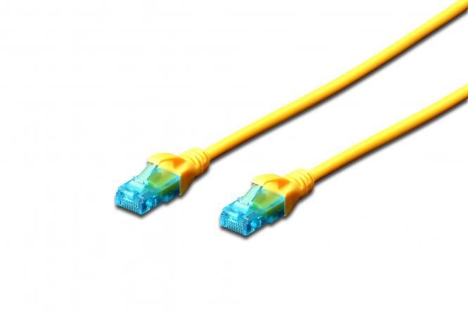 Патч-корд 2E CAT 5e, UTP, 3м, 26AWG, RJ45, 7/0.16, Cu, LSZH Yellow (2E-PC5ECU-3LSZH-YLW)