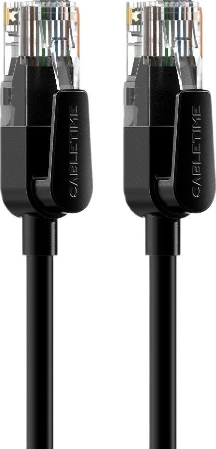 Патч-корд Cabletime Cat6 UTP 1000Mbps 250MHz, 20 Black (CN60U)