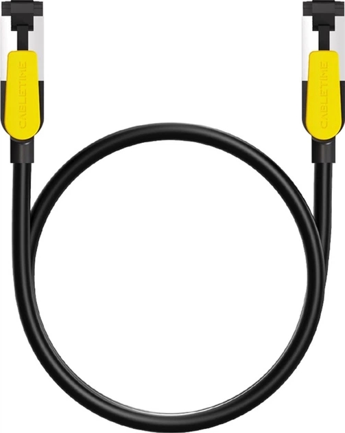 Патч-корд Cabletime Cat7 FTP 10GBps 600MHz, 1 м Black (CN70H)