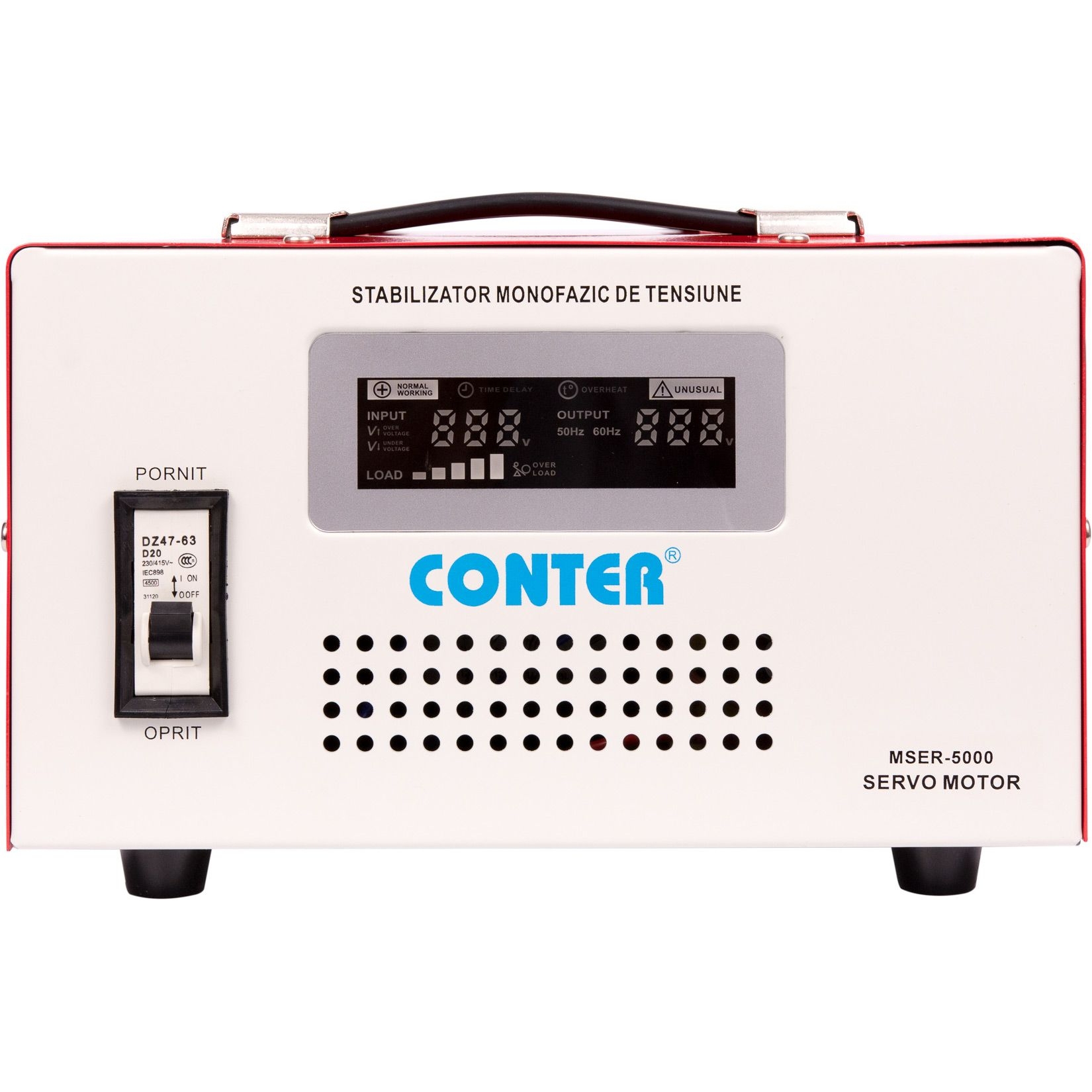 Стабілізатор напруги Conter MSER 5000 VA-V2/3750W White Red Conter - купити в Україні