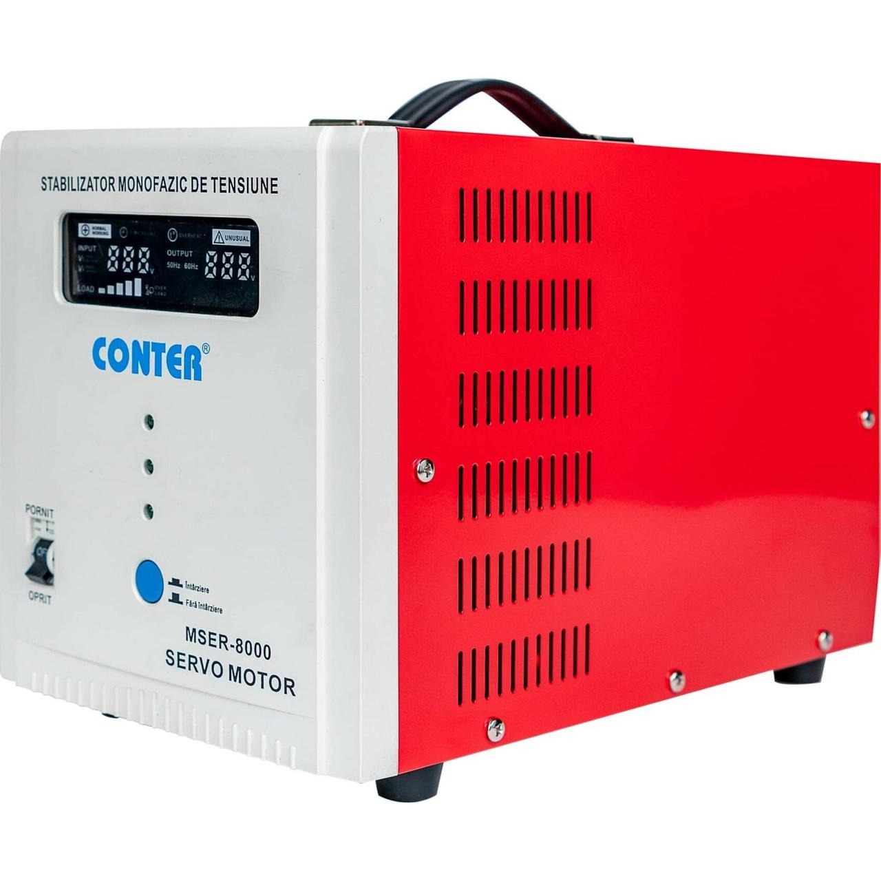Стабілізатор напруги Conter MSER 8000 VA-V2/6000W White Red Conter - купити в Україні