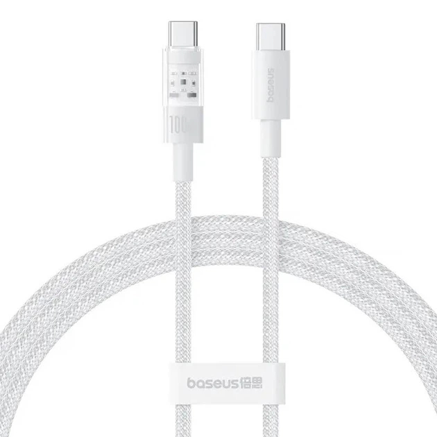 Дата-кабель Baseus Gem Fast Charging USB Type-C (тато)  -  USB Type-C (тато), 1m Galaxy Blue 100W (P10373000111) Baseus - купити в Україні