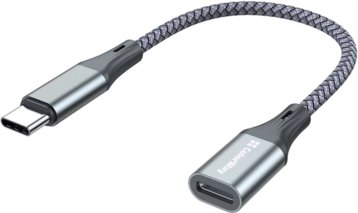 Перехідник ColorWay USB-C (тато)  -  Lightning (мама) 17.5 см Gray (CW-AD-CL)