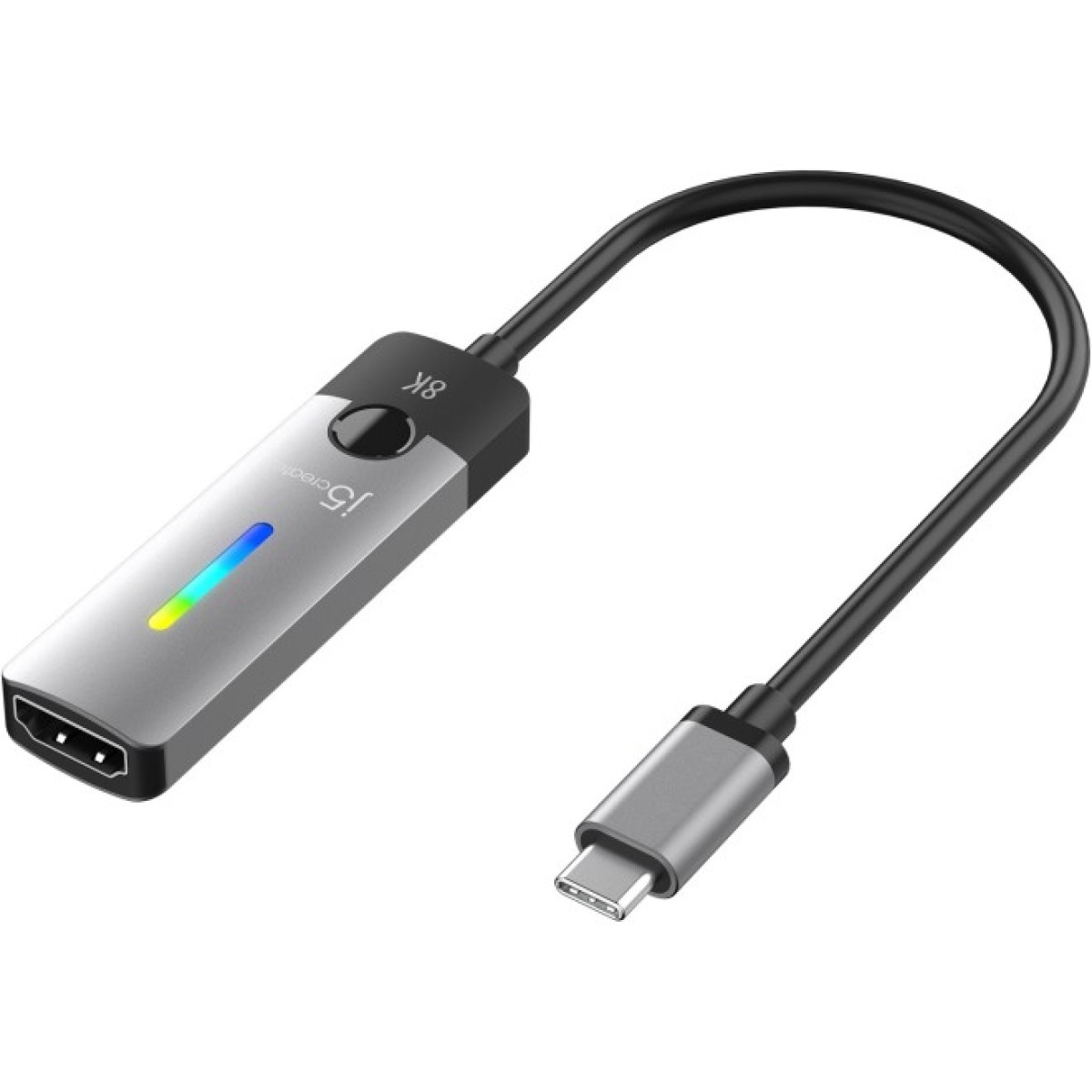 Перехідник J5create USB Type-C (тато)  -  HDMI (мама) Gray (JCA157-N)