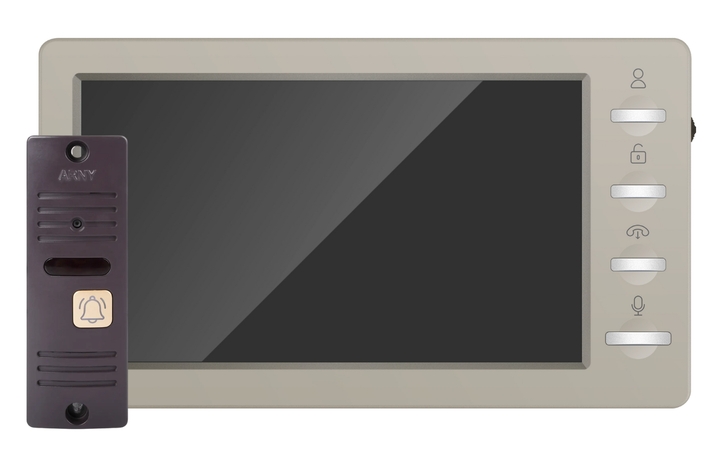 Відеодомофон Arny AVD-7008FHD AVD-708 2Мп 7 + AVP-05 2Мп Beige Brown (21533)