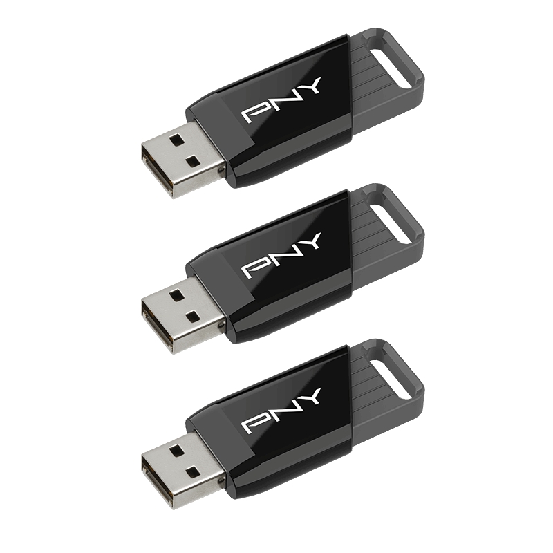Флеш память PNY Attache X 128GB Black 3 шт (P-FD128X3ATTX-GE)