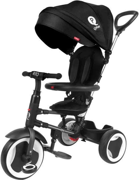 Дитячий велосипед QPlay Rito EVA складаний триколісний Black (S380-7Black)