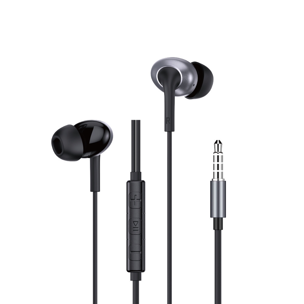 Дротові навушники WIWU 3.5mm Stereo Wired Earbuds EB317 Black