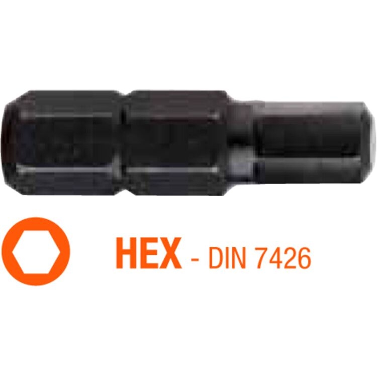 Набір біт USH Industry HEX SW 5 x 25 мм (UUSG0012073) 10 шт USH - купити в Україні
