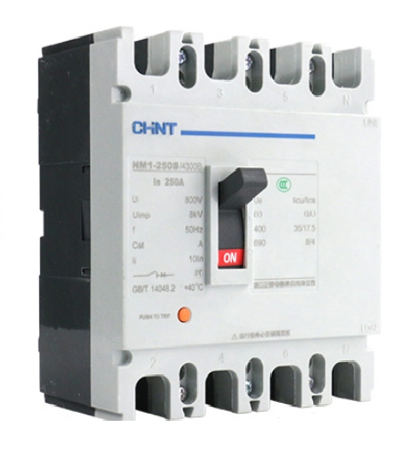 Автоматичний вимикач CHINT NM1-250S/4300-250А 4P