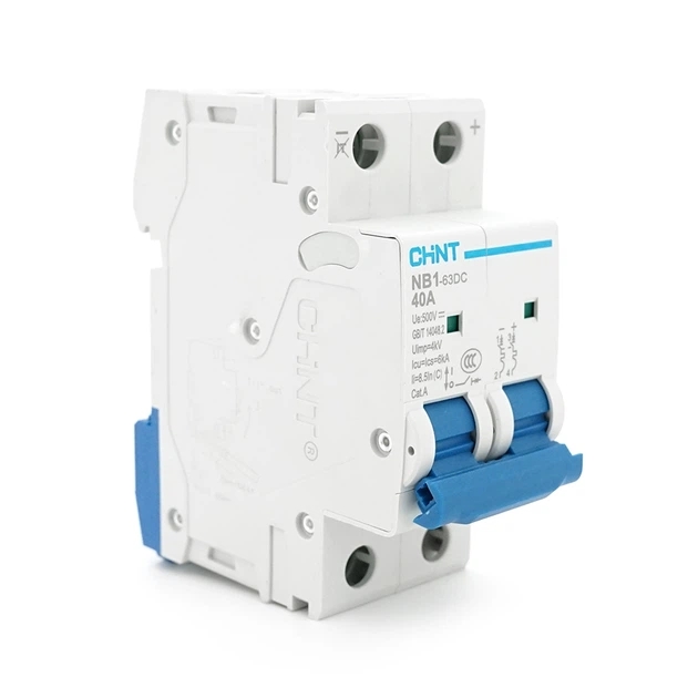 Автоматичний вимикач CHINT NB1-63DC 2P C40 DC500V 40A